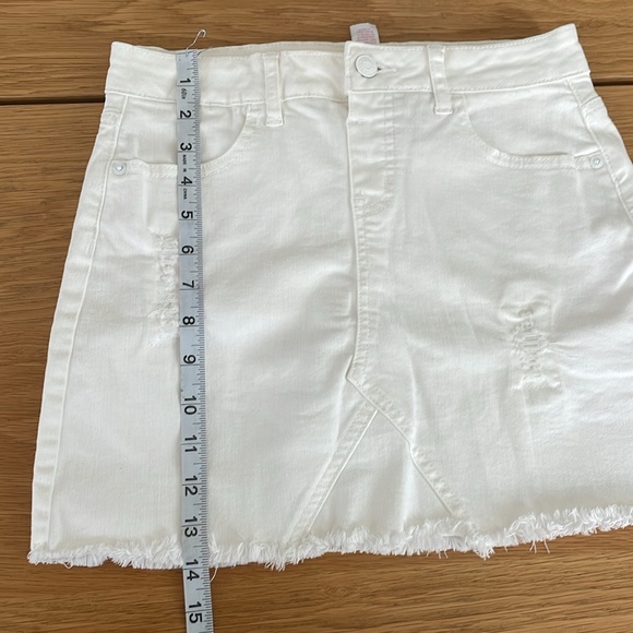 Justice White Denim Mini Skirt - Picture 5 of 5